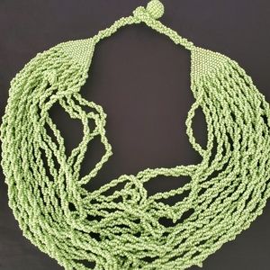 Mint Green Twisted Necklace